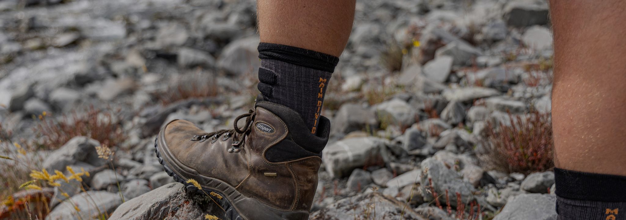Main Divide Nuyarn® merino hunting socks designed to prevent blisters in NZ conditions