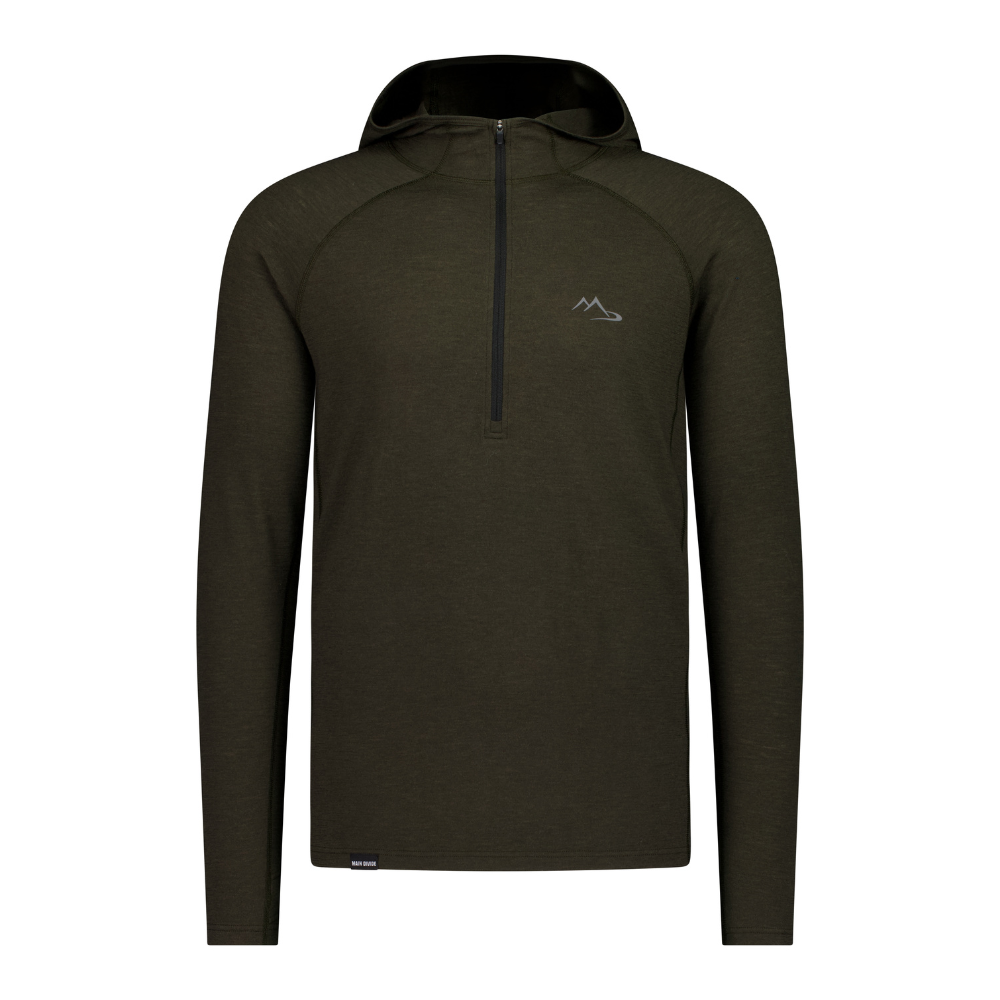 HTM 145 Long Sleeve Hoodie Men's Forest Green