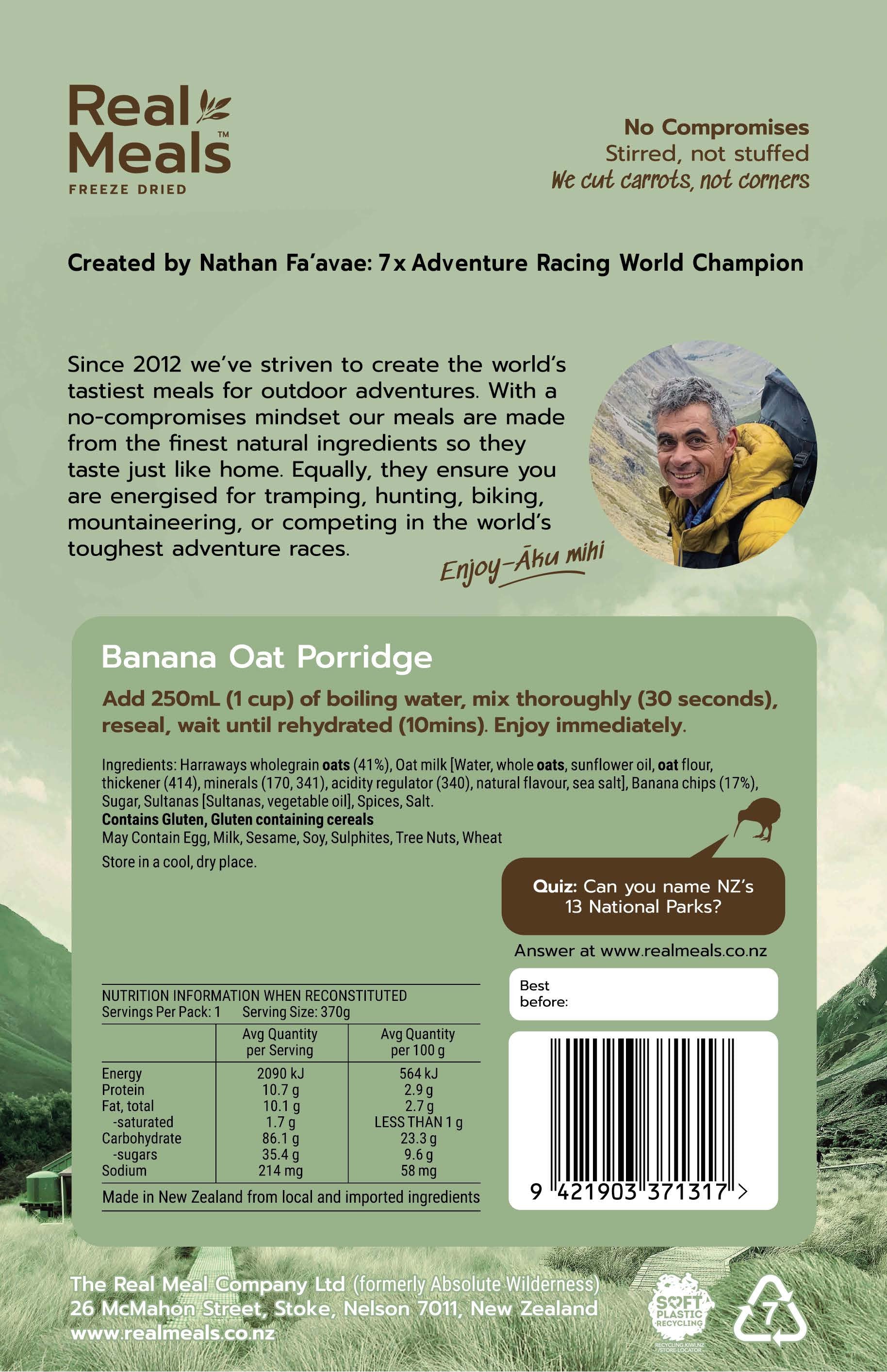 Banana Oat Porridge